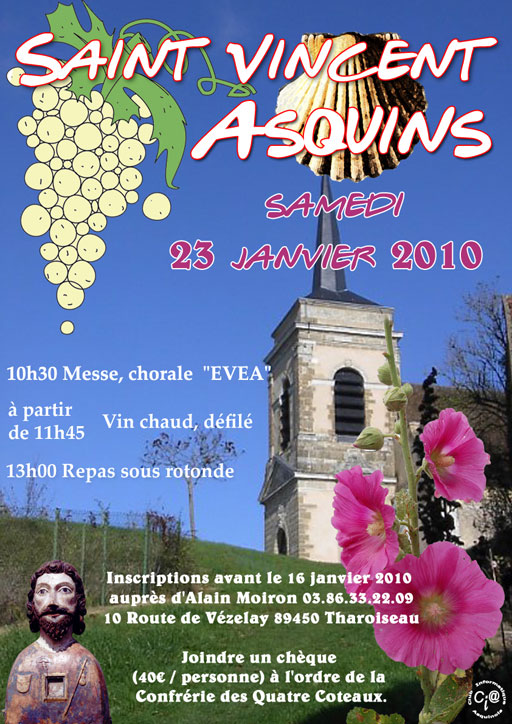 Saint Vincent 2010 à Asquins